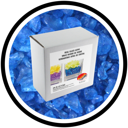 Colored ICE - Blue - 20 lb (9.09 kg) Box